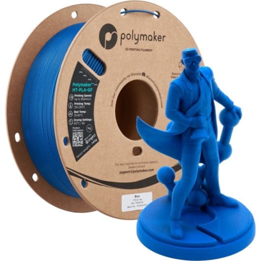 Filament PLA technique Polymaker HT-PLA-GF Bleu 1,75 mm Haute Résistance Thermique