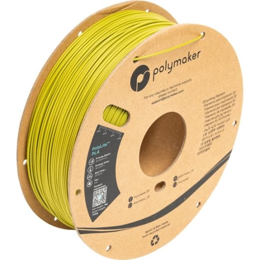 Filament PLA Polymaker PolyLite PA02058 Vert 1,75 mm Impression Facile