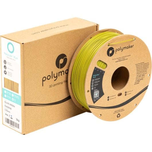 Filament PLA Polymaker PolyLite PA02058 Vert 1,75 mm Impression Facile