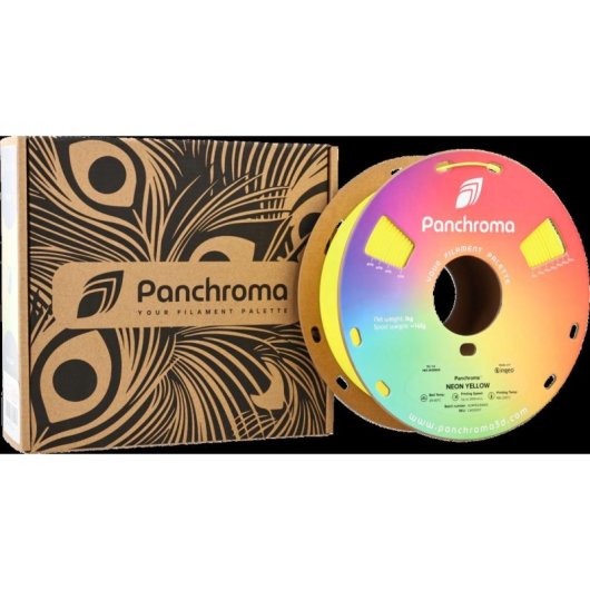 Filamento PLA Polymaker Panchroma Neon 1,75 mm Efecto UV Luminoso