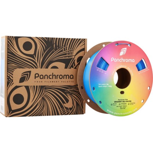 Filamento PLA Polymaker Panchroma Gradient Silk 1,75 mm Multicolor Acabado Sedoso Fácil impresión