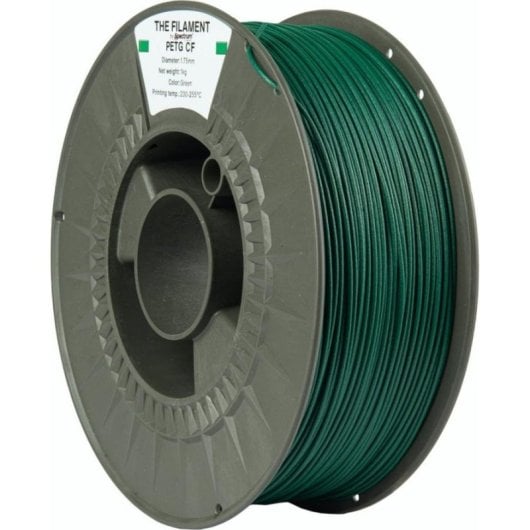 Filamento PETG The Filament TF-24113 Verde 1,75 mm Carbono Rígido