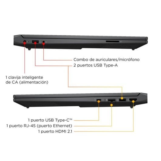 Portátil HP Victus 15-fb3712ns 15.6" AMD Ryzen 7 8845HS 16GB 1TB SSD RTX 4050 FreeDOS