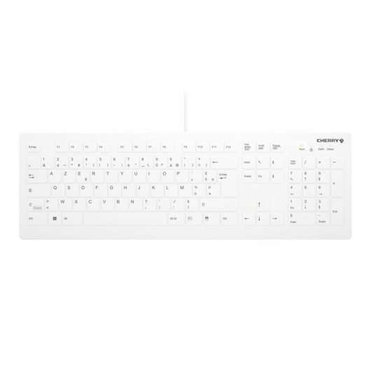Teclado CHERRY AK-C8112 com fio Layout FR AZERTY anti-bacteriano impermeável