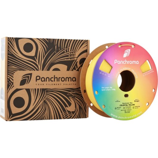 Filamento PLA Polymaker Panchroma Celestial Amarillo 1,75 mm Pastel Translúcido