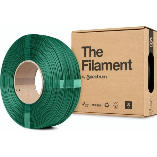 Filamento PETG Carbono The Filament TF-24119 Verde 1,75 mm Refill Alta Rigidez