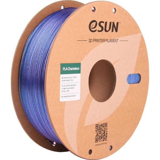Filament PLA eSUN PLA-CM175O-GU1P1 Chamäleon Blau 1,75 mm Iridisierender Effekt