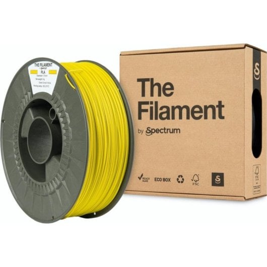 Filamento PLA The Filament TF-24011 Giallo 1,75 mm Bobina Plastica Riciclata