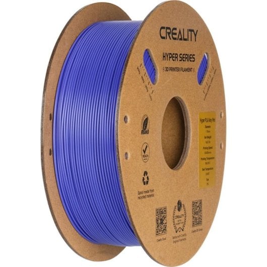 Filamento PLA Creality Hyper PLA Azul 1,75 mm Alta Velocidade Extrusão Estável