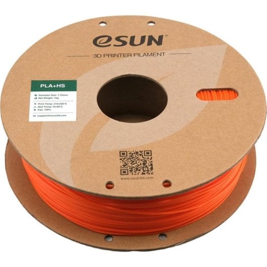 Filament PLA eSUN PLA+HS175O1P1 Orange 1,75 mm Haute Vitesse