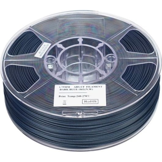 Filamento ABS-CF eSUN ABS-CF175D-U1TZ1 Azul 1,75 mm Reforçado com Fibra de Carbono