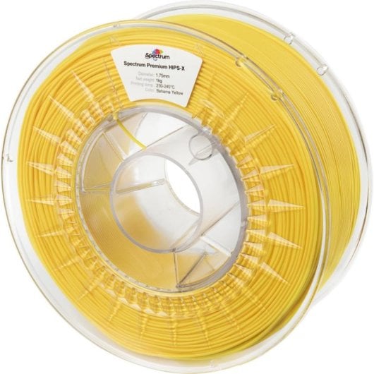 Filamento HIPS Spectrum 80076 Amarelo 1,75 mm Resistente Impactos Suporte ABS