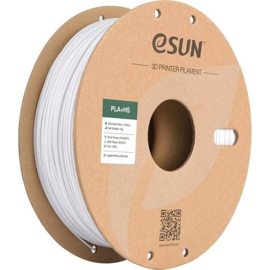 Filamento PLA eSUN PLA-HS Blanco 1,75 mm Alta Velocidad y Flujo Uniforme
