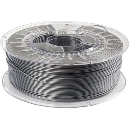 Filamento PETG Spectrum 80062 Gris Plateado 1,75 mm Alta Resistencia Transparente