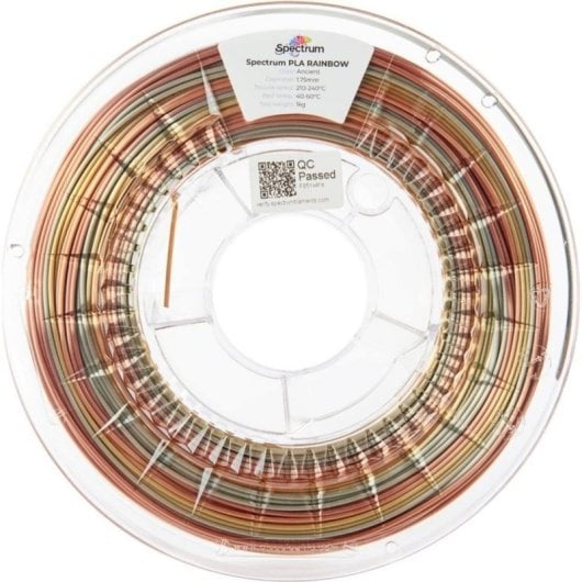 Filament PLA Spectrum 81021 Rainbow Seide Multicolor 1,75 mm Satiniertes Finish