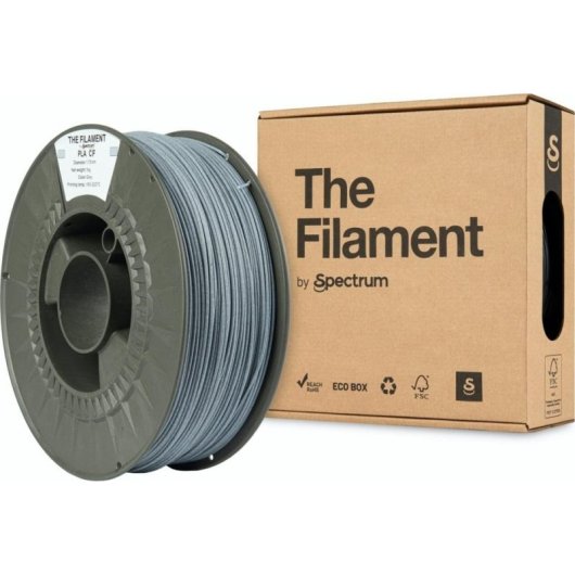 Filamento PLA Carbono The Filament TF-24099 Gris 1,75 mm Acabado Mate Alta Resistencia