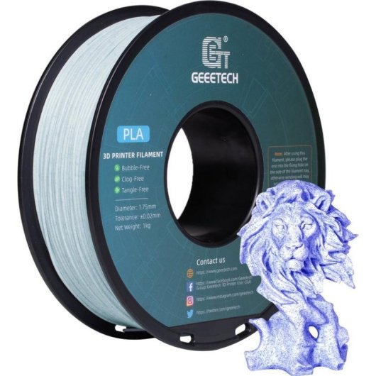 Filament PLA GEEETECH 700-001-1536 Blau 1,75 mm Marmor-Effekt