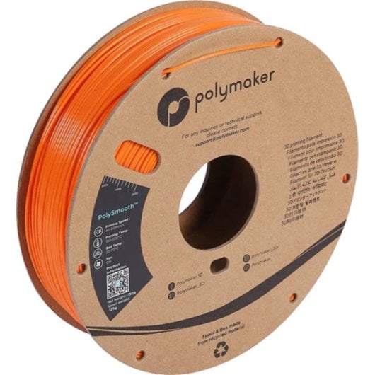 Filamento PVB Polymaker PolySmooth PM70196 Arancione 1,75 mm Finitura Liscia