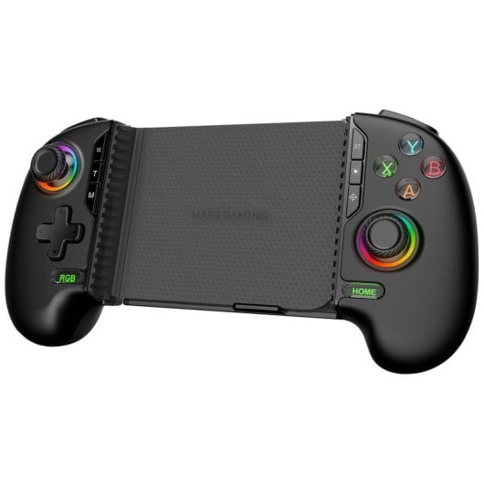 Mars Gaming MGPXPro Bluetooth-Gamepad bis zu 7 Zoll, kompatibel mit PS4, Switch, Switch 2, PC, Android und iOS 13.0+, Schwarz