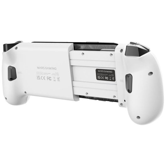 Mars Gaming MGPXPro Bluetooth-Gamepad bis zu 7 Zoll, kompatibel mit PS4, Switch, Switch 2, PC, Android und iOS 13.0+, Weiß