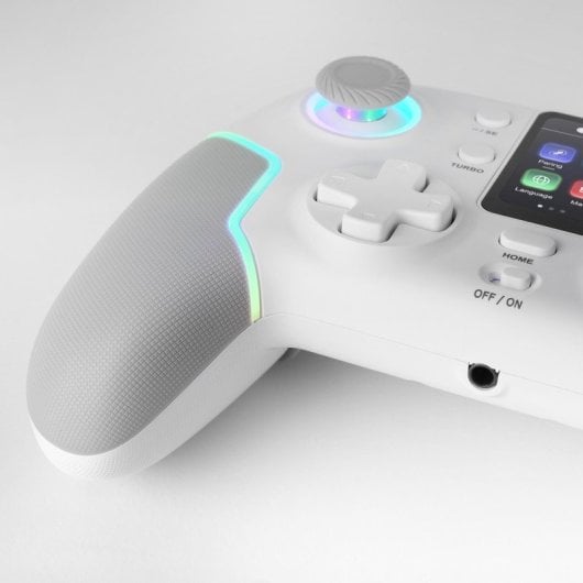 Manette de jeu sans fil Bluetooth Mars Gaming MGP-V3 ARGB pour Switch/Switch 2/PC/Android/iOS 13.0+ (Blanc)