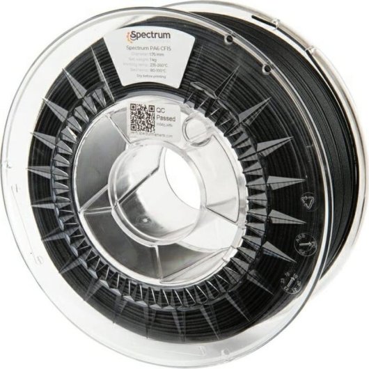 Filamento PA6 Carbonio Spectrum 80584 Nero 1,75 mm Alta Resistenza