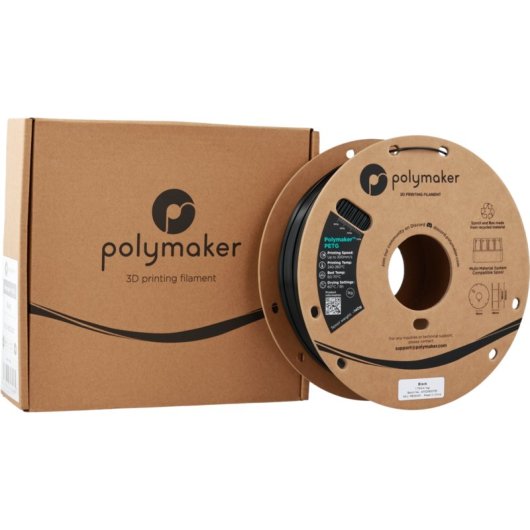 Filamento PETG Polymaker PB05001 Nero 1,75 mm Alta Velocità UV Resist