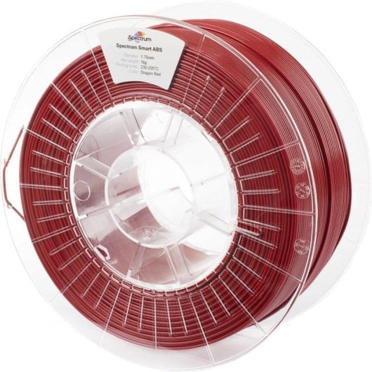 Filamento ABS Spectrum 80089 Vermelho 1,75 mm Alta Resistência Fácil Impressão