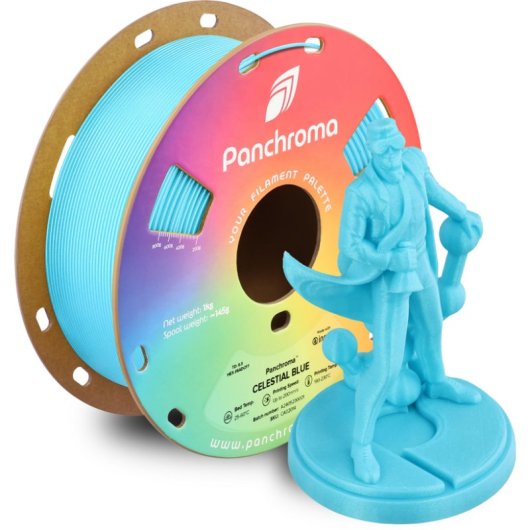 Filamento PLA Polymaker Panchroma Celestial Azul 1,75 mm Efecto Pastel Purpurina