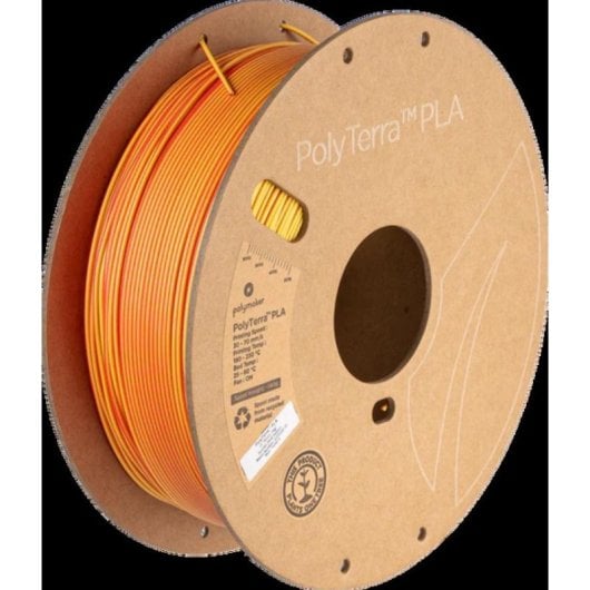 Filamento PLA Polymaker PolyTerra Dual Multicolor 1,75 mm Bioplástico Sostenible Fácil Impresión Mate