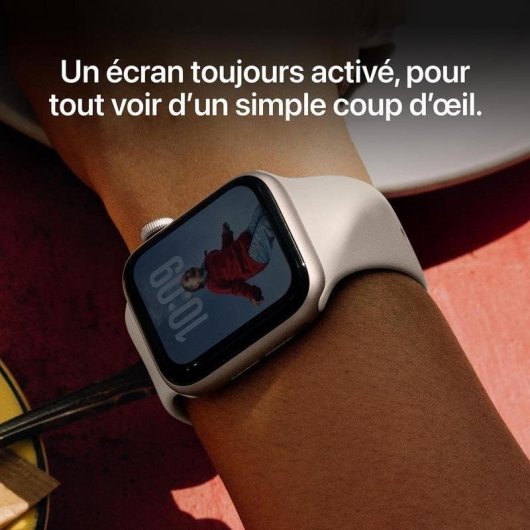 Apple Watch SE 3 GPS 40mm OLED Noir Aluminium M/L Étanche 50m Pulsomètre Monitor Sommeil SOS