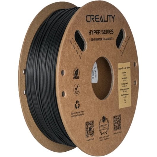 Filamento PLA-CF Creality 3301060015 Preto 1,75 mm Fibra Carbono Alta Velocidade