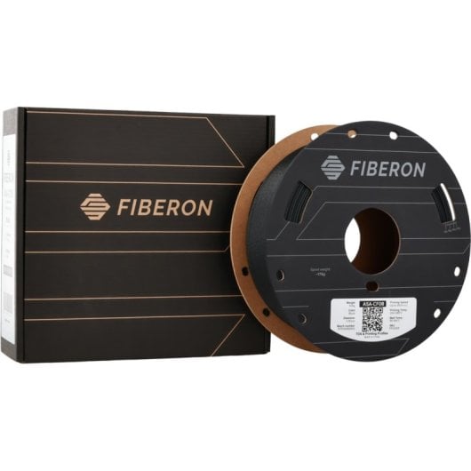Filament ASA Fibre Carbone Polymaker Fiberon FF02001 Noir 1,75 mm Ultra Rigide