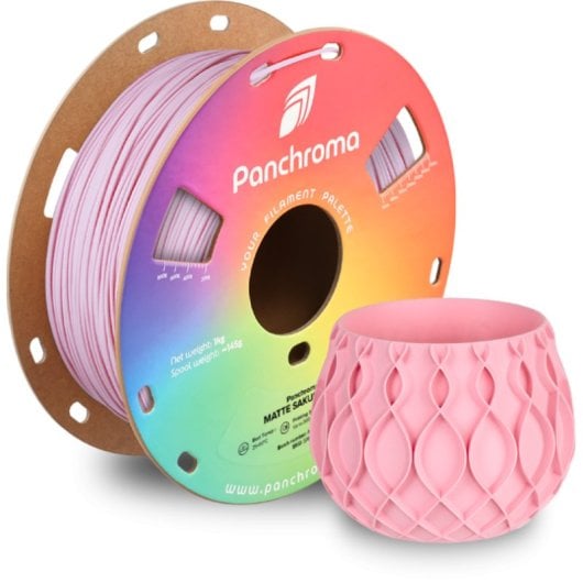 Filamento PLA Polymaker Panchroma Matte Rosa 1,75 mm Superficie Mate Facile Stampa