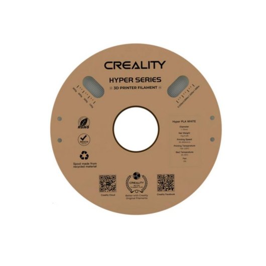 Filamento PLA Creality Hyper PLA Blanco 1,75 mm Alta Velocidad Precisión