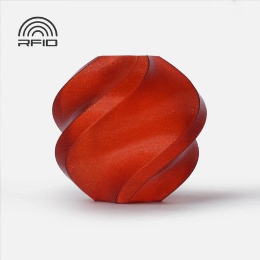 Filament PLA Bambu Lab A08-R2-1.75-1000-SPL Rot Glitter 1,75 mm Hohe Schlagfestigkeit