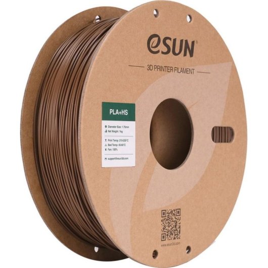 Filament PLA eSUN PLA+HS175C1P1 Braun 1,75 mm Hochgeschwindigkeit Schnellkühlung