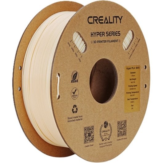 Filamento PLA Creality Hyper PLA Bege 1,75 mm Ultra Rápido Alta Resistência