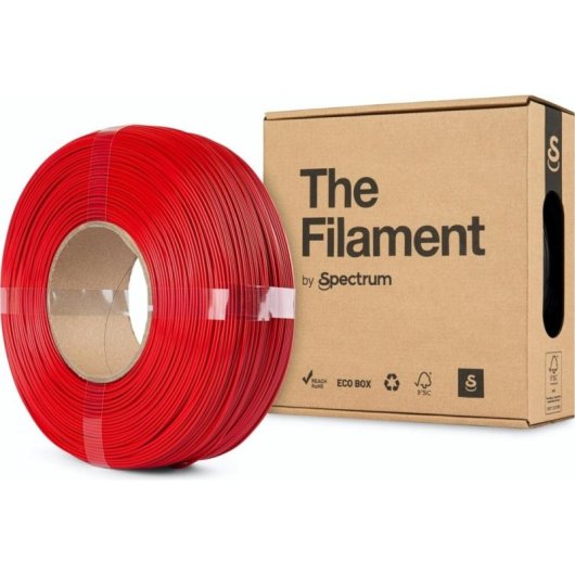 Filamento PETG The Filament TF-24061 Vermelho Refill 1,75 mm Fácil Impressão