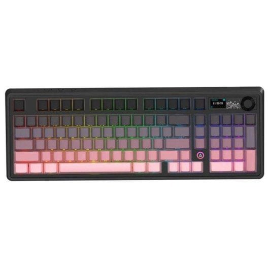 Tastiera Ajazz AK980 V2 meccanica layout ANSI schermo TFT 1.14" trimode hot-swap