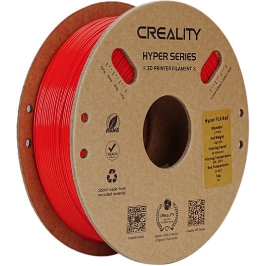 Filament PLA Creality Hyper PLA Rouge 3301010342 1,75 mm Haute Vitesse