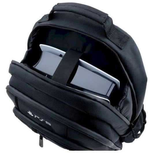Mochila Nacon para PS5 Oficial Sony Impermeable con USB y Compartimentos Acolchados