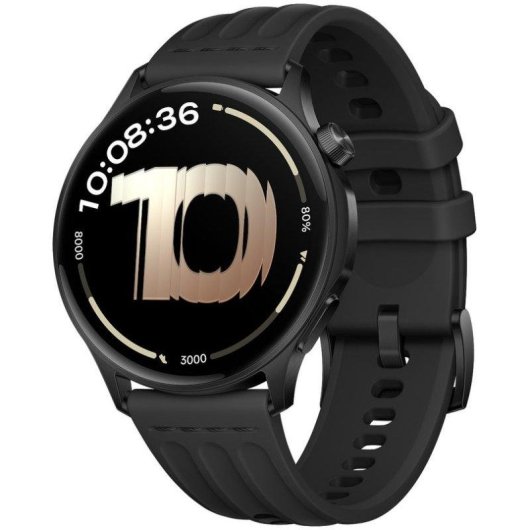 OnePlus Watch Lite Bluetooth GPS 44,98mm AMOLED Preto Resistente à Água 5ATM+IP68 SpO2