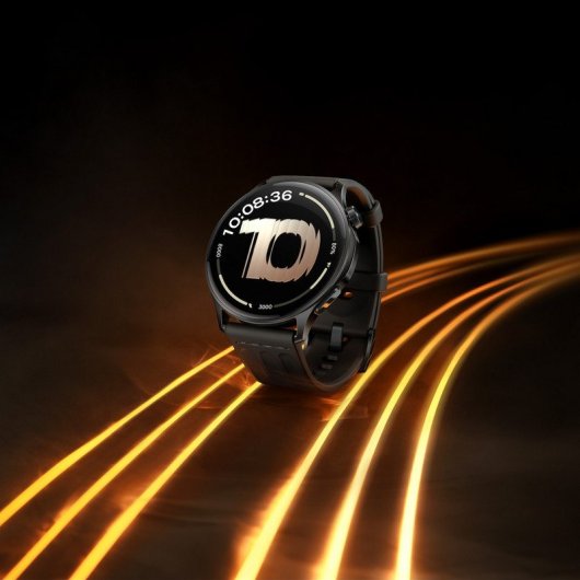 OnePlus Watch Lite Bluetooth GPS 44,98mm AMOLED Preto Resistente à Água 5ATM+IP68 SpO2