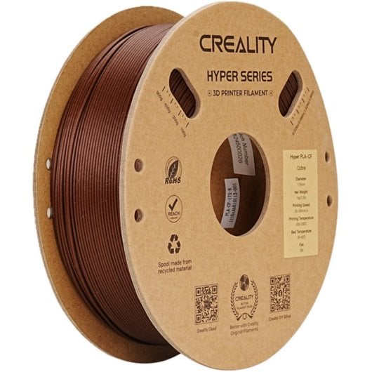 Filament PLA-CF Creality 3301060019 Orange 1,75 mm Fibre Carbone Haute Résistance