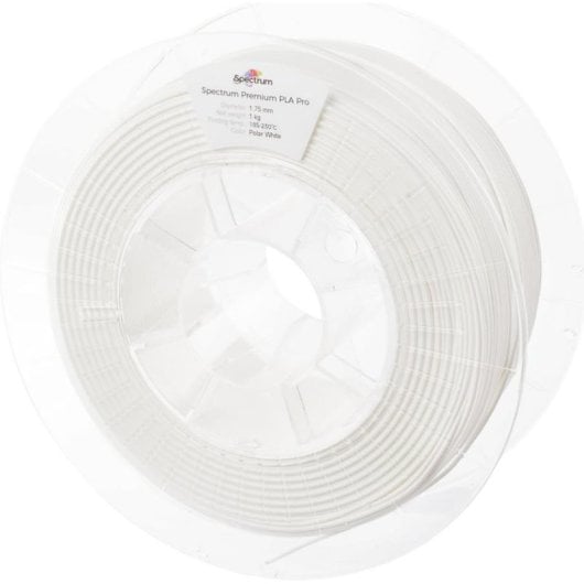 Filament PLA Pro Spectrum 80102 Blanc 1,75 mm Haute Résistance Facile Extraction