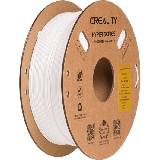 Filamento PETG Creality 3301030040 Blanco 1,75 mm Alta Velocidad Alta Resistencia