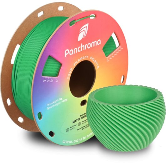 Filament PLA Polymaker Panchroma Matte Grün 1,75 mm Matte Oberfläche