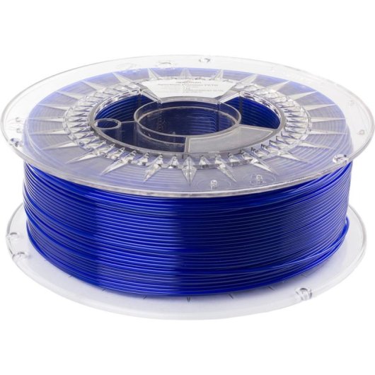 Filamento PETG Spectrum 80052 Trasparente Blu 1,75 mm Alta Resistenza Stampa Precisa
