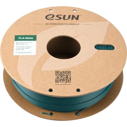 Filament PLA eSUN PLA-Matte PLA-MT175MO-G1P1 Grün 1,75 mm Matt Oberfläche